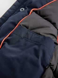 marine - Parka épaisse Résistant à la douche bordée de fausse fourrure (3-16ans)