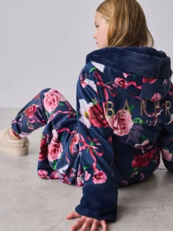 marine - Peignoir Baker by Ted Baker à imprimé fleuri