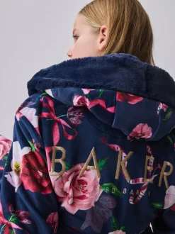marine - Peignoir Baker by Ted Baker à imprimé fleuri