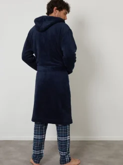 marine - Peignoir Threadbare confortable à capuche