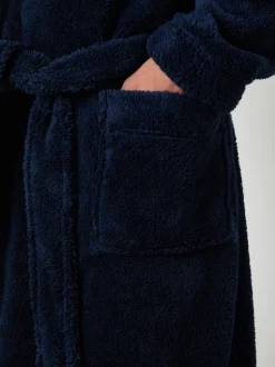 marine - Peignoir Threadbare confortable à capuche