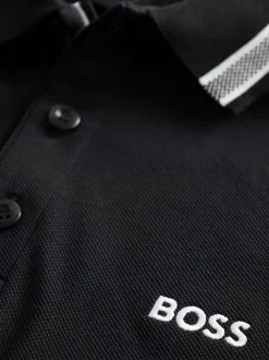 marine - Polo BOSS Regular Fit Paddy à col à pointe