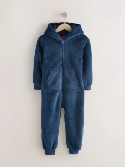 marine - Pyjama tout-en-un en polaire (3-16ans)