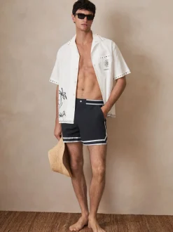 marine - Reiss Baller Reiss | Shorts de bain à rayures Ché