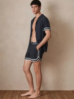 marine - Reiss Baller Reiss | Shorts de bain à rayures Ché