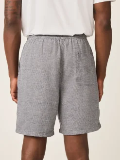 marine - Shorts en Lin Mélange à taille élastique