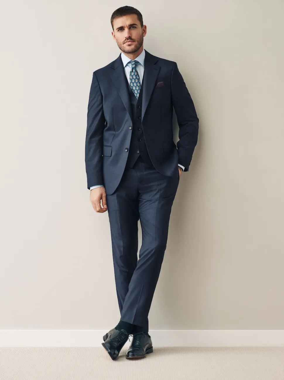 marine - Signature Cerutti ! Gilet de costume 00% en laine italienne