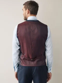 marine - Signature Cerutti ! Gilet de costume 00% en laine italienne