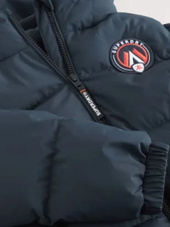 marine - Superdry Sports Puffer Coat