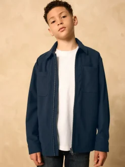 marine - Surchemise zippée en velours côtelé (3-16ans)