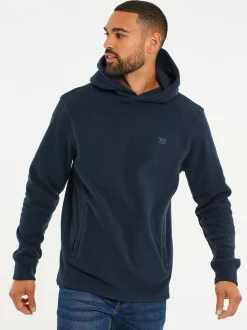 marine - Sweat à capuche Threadbare en micropolaire