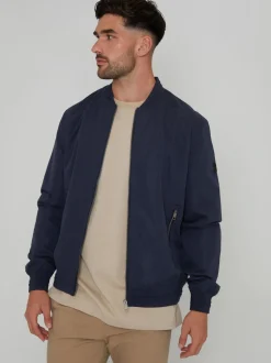 marine - Veste bomber classique imperméable de Threadbare
