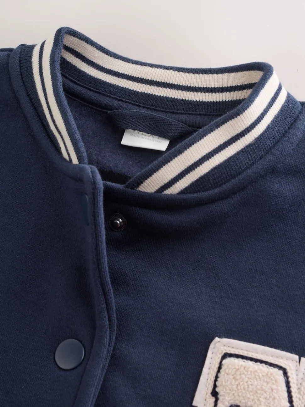 marine - Veste brodée Varsity (3-16ans)