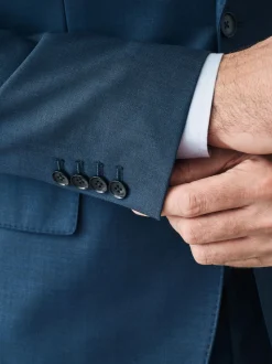 marine - Veste de Costume Coupe ajustée Signature Cerutti 100% laine italienne