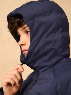 marine - Veste imperméable à capuche de poids moyen (3-17ans)