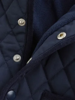 marine - Veste matelassée à col en velours côtelé pour bébé (0mois2ans)