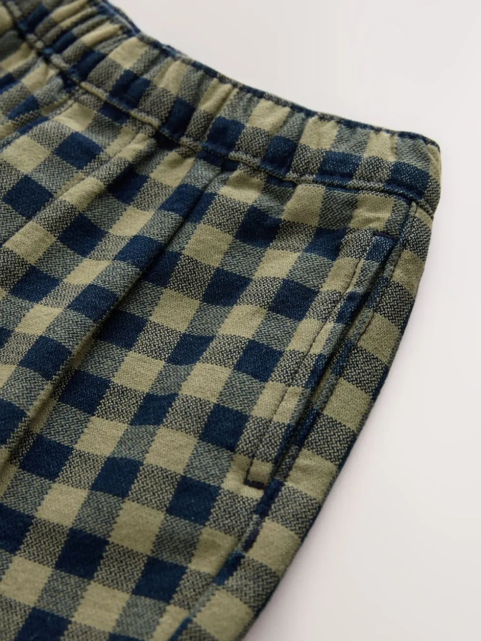 Marine Gingham - Pantalon à enfiler Barrel (3mois7ans) (3mois à7ans)