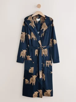 Marine Hamish the Highland Cow - Robe de chambre légère douillette