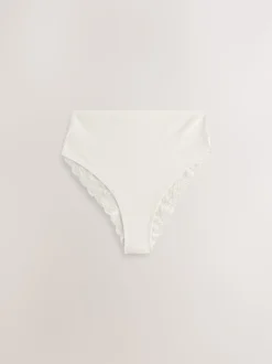 Marine Paisley - Lot de 4 culottes en coton et dentelle