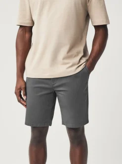 Marine/Charbon - Slim Fit (Slim Fit) - Short chino extensible 2 Pack