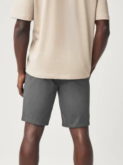 Marine/Charbon - Slim Fit (Slim Fit) - Short chino extensible 2 Pack