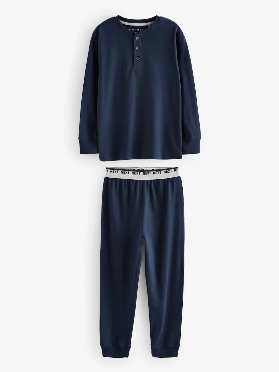 Marine/Gris - Lot de 2 pyjamas à manches longues (3-16ans)