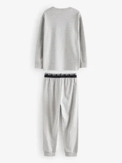 Marine/Gris - Lot de 2 pyjamas à manches longues (3-16ans)