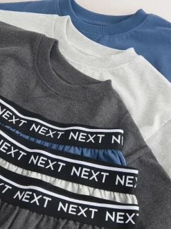 Marine/Gris - Lot de 3 pyjamas à jambes courtes (3-16ans) (3-16ans)