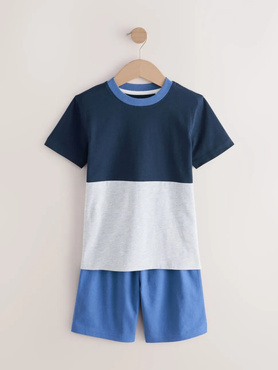 Marine/Gris - Pyjama court 3 Pack (3-16ans)