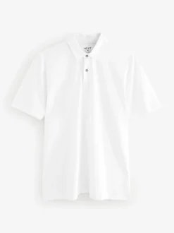 Marine/Marron/Gris/Blanc/Vert sauge Vert - Ajustement régulier - Polo en jersey Manches courtes 5 Pack