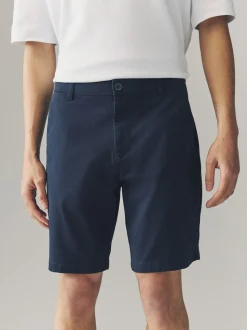 Marine/Pierre - Ajustement lâche - Short chino extensible 2 Pack