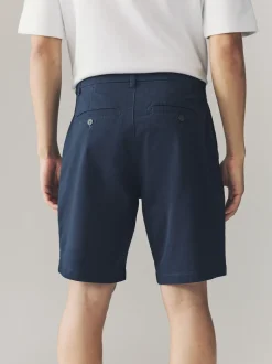Marine/Pierre - Ajustement lâche - Short chino extensible 2 Pack