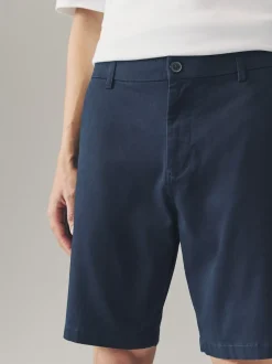 Marine/Pierre - Ajustement lâche - Short chino extensible 2 Pack