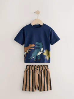 Marine/Pierre - Ensemble t-shirt et short à manches courtes Lot de 2 (3mois à7ans) (3mois à7ans)