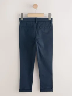 Marine/Pierre - Lot de 2 pantalons chino skinny extensible (3-17ans)