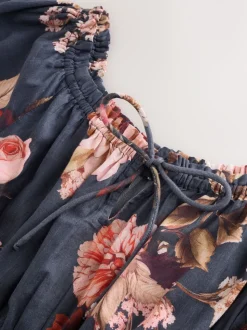 Marine/Rose - Combinaison à épaules dénudées