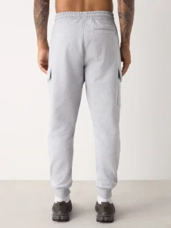 Marl gris - Slim Fit (Slim Fit) - Joggings Cargos Coupe ajustée lourds brossés