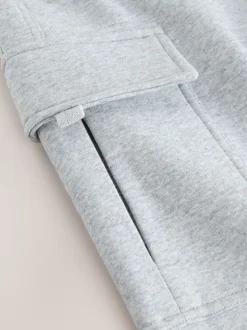 Marl gris - Slim Fit (Slim Fit) - Joggings Cargos Coupe ajustée lourds brossés