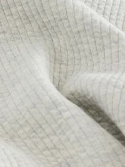 Marl gris - Veste-chemise à bouton-chemise à texture linéaire