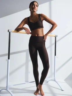 Marron - Abercrombie & Fitch Sculptlux 7/8-Leggings