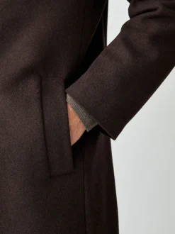 Marron - Ajustement régulier - Manteau Epsom en laine