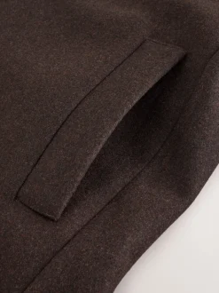 Marron - Ajustement régulier - Manteau Epsom en laine