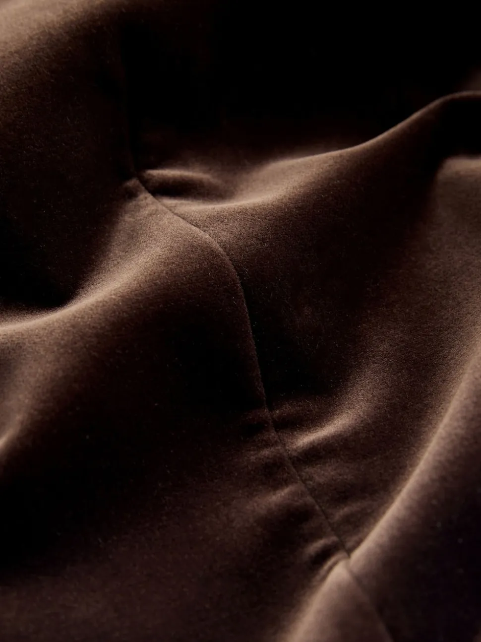 Marron - Ajustement régulier - Blazer Signature Pontoglio en velours italien avec revers châle