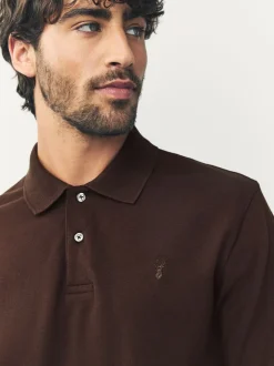 Marron - Ajustement régulier - Polo Manches courtes Pique