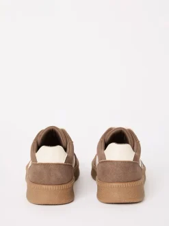 Marron - Baskets de sport Friends Like These à lacets rétro à semelle en gomme