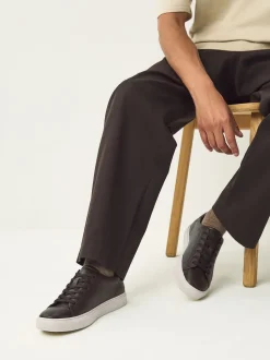 Marron - Baskets minimalistes