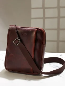 Marron - Besace OSPREY LONDON Carter en cuir petit format