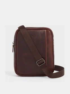 Marron - Besace OSPREY LONDON Carter en cuir petit format