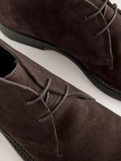 Marron - Bottes Chukka en daim