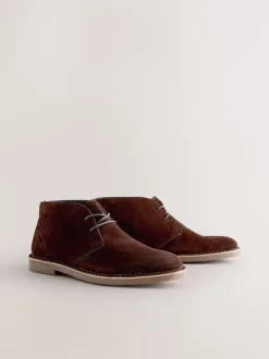 Marron - Bottes de désert de Suede